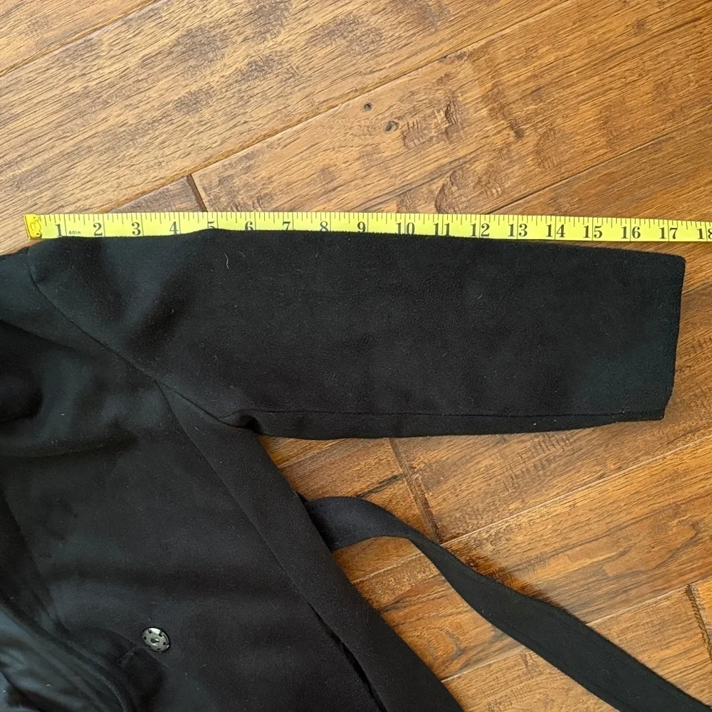 Ivy City Co Kids Mini Sloane Black Trench Peacoat with Belt, size 9/10